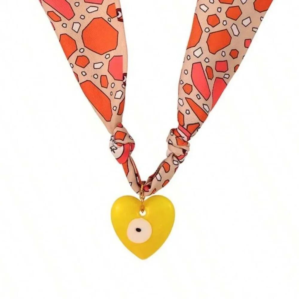 Boho heart necklace Q866